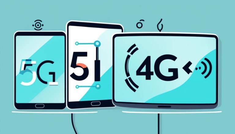 比較5G寬頻與4G的速度差異