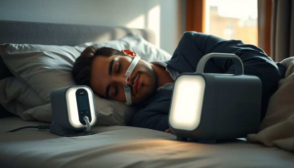 睡眠呼吸機使用示意圖 睡眠呼吸機使用示意圖